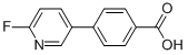 4-(6-FLUORO-3-PYRIDINYL)BENZOIC ACID Structure