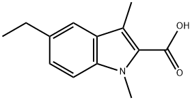 5-ethyl-1,3-dimethyl-1H-indole-2-carboxylic acid Structure