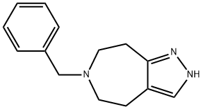 2,4,5,6,7,8-HEXAHYDRO-6-(페닐메틸)-피라졸로[3,4-D]아제핀 구조식 이미지