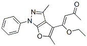 3-Buten-2-one,  4-(3,5-dimethyl-1-phenyl-1H-furo[2,3-c]pyrazol-4-yl)-4-ethoxy- Structure