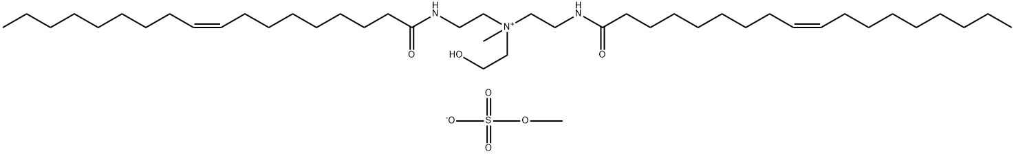 (2-히드록시에틸)메틸비스[2-[(1-옥소옥타덱-9-에닐)아미노]에틸]암모늄메틸황산염 구조식 이미지