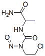 2-((((2-chloroethyl)nitrosoamino)carbonyl)amino)propanamide Structure
