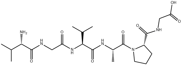 H-VAL-GLY-VAL-ALA-PRO-GLY-OH Structure