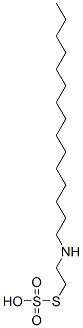 Thiosulfuric acid hydrogen S-[2-(pentadecylamino)ethyl] ester Structure