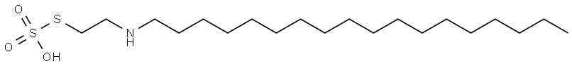 Thiosulfuric acid hydrogen S-[2-(octadecylamino)ethyl] ester Structure