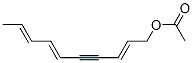 (2E,6E,8E)-1-Acetoxy-2,6,8-decatrien-4-yne Structure