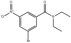 3-Bromo-N,N-diethyl-5-nitrobenzamide Structure