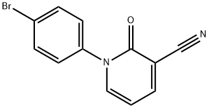 1-(4-Bromophenyl)-2-oxo-1,2-dihydropyridine-3-carbonitrile 구조식 이미지