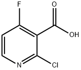 2-CHLORO-4-FLUORONICOTINIC ACID 구조식 이미지