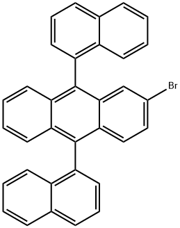 2-Bromo-9,10-di-1-naphthalenylanthracene Structure