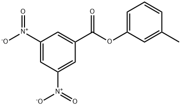 Benzoic acid, 3,5-dinitro-, 3-Methylphenyl ester Structure