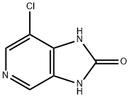 7-클로로-1,3-디하이드로-이미다조[4,5-c]피리딘-2-온 구조식 이미지