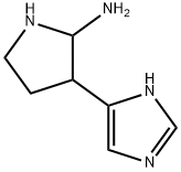 2-피롤리딘아민,3-(1H-이미다졸-5-일)- 구조식 이미지