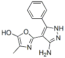 5-Oxazolol,  2-(3-amino-5-phenyl-1H-pyrazol-4-yl)-4-methyl- 구조식 이미지