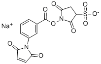 M-MALEIMIDOBENZOYL-N-HYDROXYSULFOSUCCINIMIDE ESTER Structure