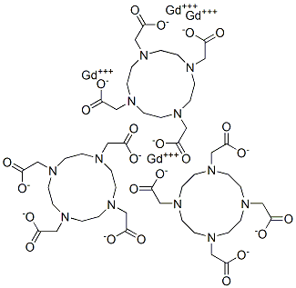 가돌리늄1,4,7,10-테트라아자사이클로도데칸-N,N',N",N"'-테트라아세테이트 구조식 이미지