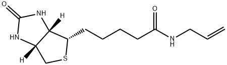 (3S,4S,6R)-5-{2-Oxo-hexahydro-1H-thieno[3,4-d]imidazolidin-4-yl}-N-(prop-2-en-1-yl)pentanamide 구조식 이미지