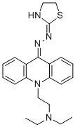 10-(2-(Diethylamino)ethyl)-9(10H)-acridinone(thiazolidin-2-ylidene)hyd razone 구조식 이미지