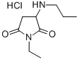 1-ETHYL-3-(PROPYLAMINO)-2,5-PYRROLIDINEDIONE HYDROCHLORIDE Structure