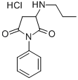 1-PHENYL-3-(PROPYLAMINO)-2,5-PYRROLIDINEDIONE HYDROCHLORIDE Structure