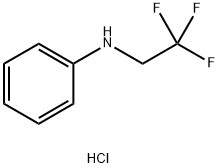N-(2,2,2-트리플루오로에틸)벤젠아민염산염 구조식 이미지