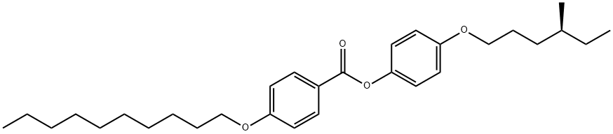 4-((S)-(+)-(4-메틸헥실)옥시)페닐4-(데실록시)벤조에이트 구조식 이미지