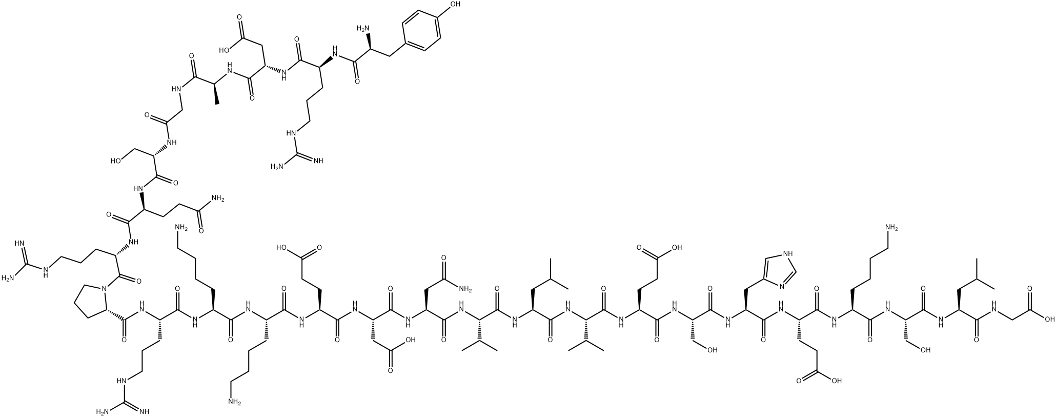 (TYR43)-PTH (43-68) (HUMAN) Structure