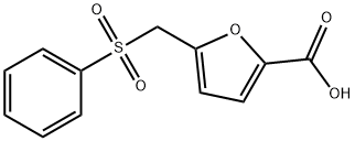 5-[(PHENYLSULFONYL)METHYL]-2-FUROIC ACID Structure