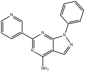 9-phenyl-3-pyridin-3-yl-2,4,8,9-tetrazabicyclo[4.3.0]nona-1,3,5,7-tetr aen-5-amine Structure