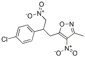 Isoxazole,  5-[2-(4-chlorophenyl)-3-nitropropyl]-3-methyl-4-nitro- Structure