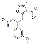 Isoxazole,  5-[2-(3-methoxyphenyl)-3-nitropropyl]-3-methyl-4-nitro- 구조식 이미지