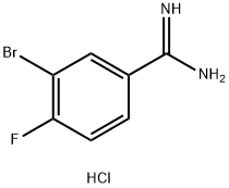 3-브로모-4-플루오로-벤자미딘염산염 구조식 이미지