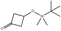 Cyclobutanone, 3-[[(1,1-dimethylethyl)dimethylsilyl]oxy]- 구조식 이미지