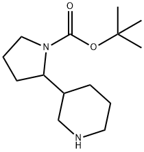 TERT-BUTYL 2-PIPERIDIN-3-YLPYRROLIDINE-1-CARBOXYLATE Structure