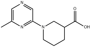 1-(6-METHYLPYRAZIN-2-YL)PIPERIDINE-3-CARBOXYLIC ACID Structure