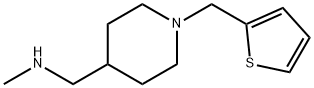 4-[(Methylamino)methyl]-1-(thien-2-ylmethyl)piperidine 97% Structure