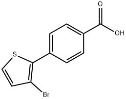 4-(3-BROMOTHIEN-2-YL)BENZOIC ACID 구조식 이미지