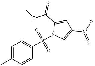 Methyl 4-nitro-1-[(4-methylphenyl)sulphonyl]-1H-pyrrole-2-carboxylate 구조식 이미지