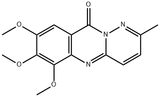 10H-Pyridazino[6,1-b]quinazolin-10-one,  6,7,8-trimethoxy-2-methyl- Structure
