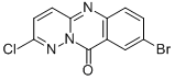 10H-PYRIDAZINO[6,1-B]QUINAZOLIN-10-ONE, 8-BROMO-2-CHLORO- Structure