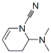 1(2H)-Pyridinecarbonitrile,  2-(dimethylamino)-3,4-dihydro- Structure