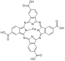 (TETRACARBOXYPHTHALOCYANINATO)IRON(II) Structure