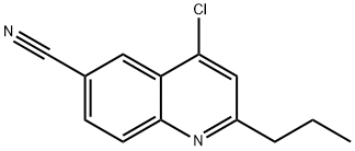 4-CHLORO-2-PROPYL-6-QUINOLINECARBONITRILE Structure