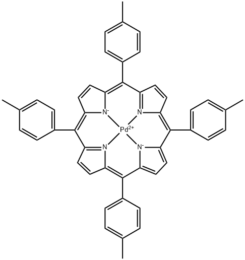 мезо-тетратолилпорфирин-Pd (II) структурированное изображение