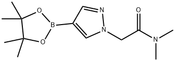 N,N-dimethyl-4-(4,4,5,5-tetramethyl-1,3,2-dioxaborolan-2-yl)-1H-Pyrazole-1-acetamide Structure