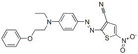 2-[[4-[ethyl(2-phenoxyethyl)amino]phenyl]azo]-5-nitro-3-Thiophenecarbonitrile Structure