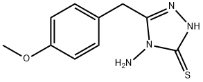4-AMINO-5-(4-METHOXYBENZYL)-4H-1,2,4-TRIAZOLE-3-THIOL Structure