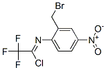 N-[2-(브로모메틸)-4-니트로페닐]-2,2,2-트리플루오로아세틸이미도일염화물 구조식 이미지