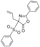 5(4H)-Oxazolone,  2-phenyl-4-(phenylsulfonyl)-4-(2-propen-1-yl)- Structure