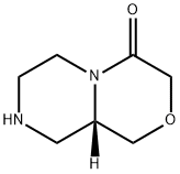 (9AS)-Hexahydropyrazino-[2,1-c][1,4]oxazin-4(3H)-one Structure